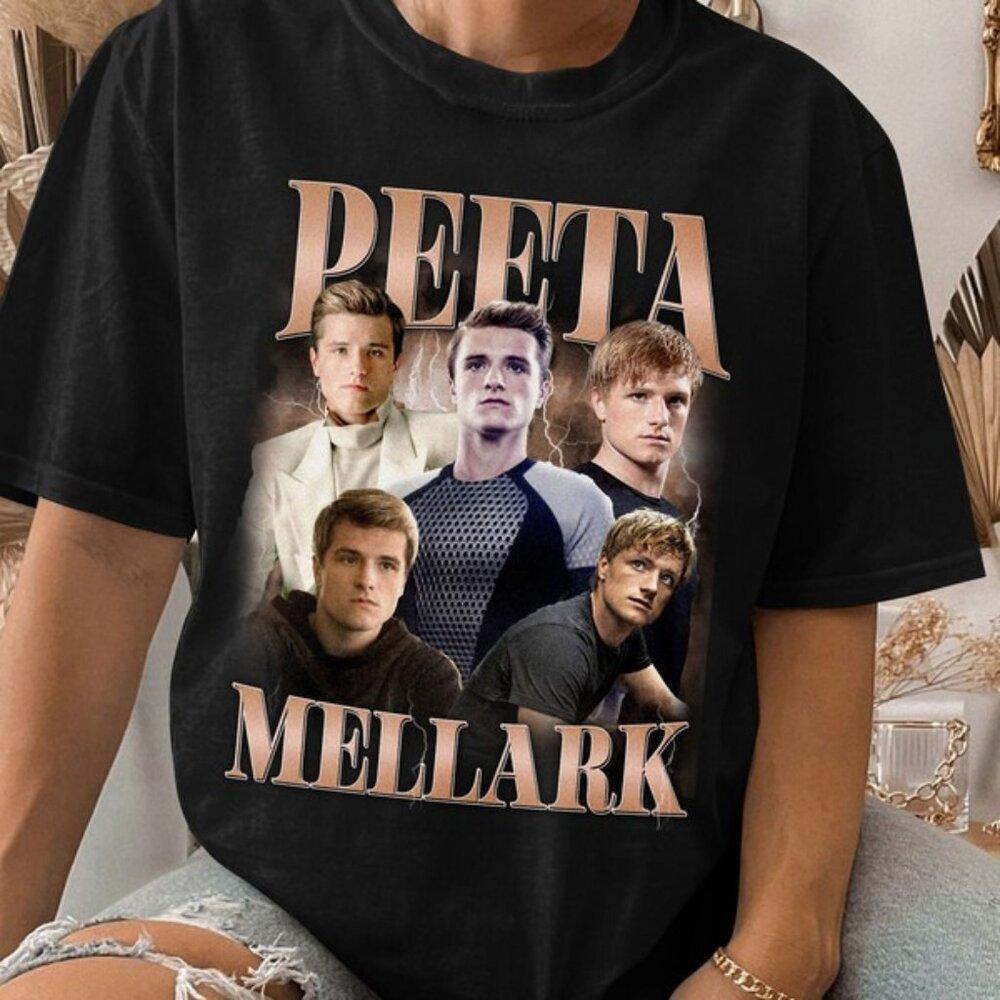 Peeta Mellark Hunger Games S T Shirt Movie Graphic Fan Gift Retro